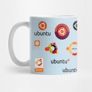 ubuntu sticker set Mug